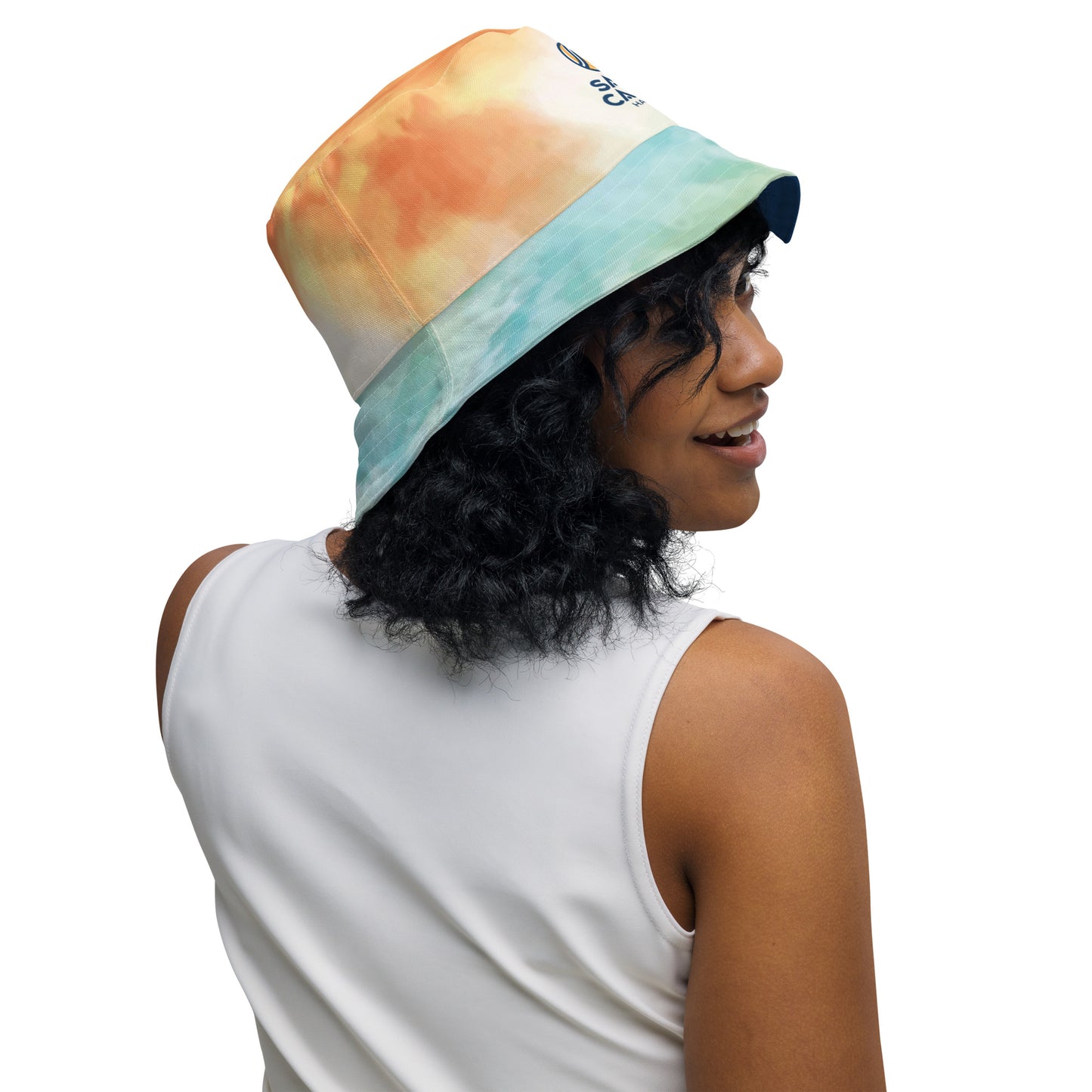 Sand Castle bucket hat - reversible